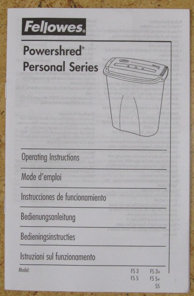 Skartovačka Fellowes FS5 - 7