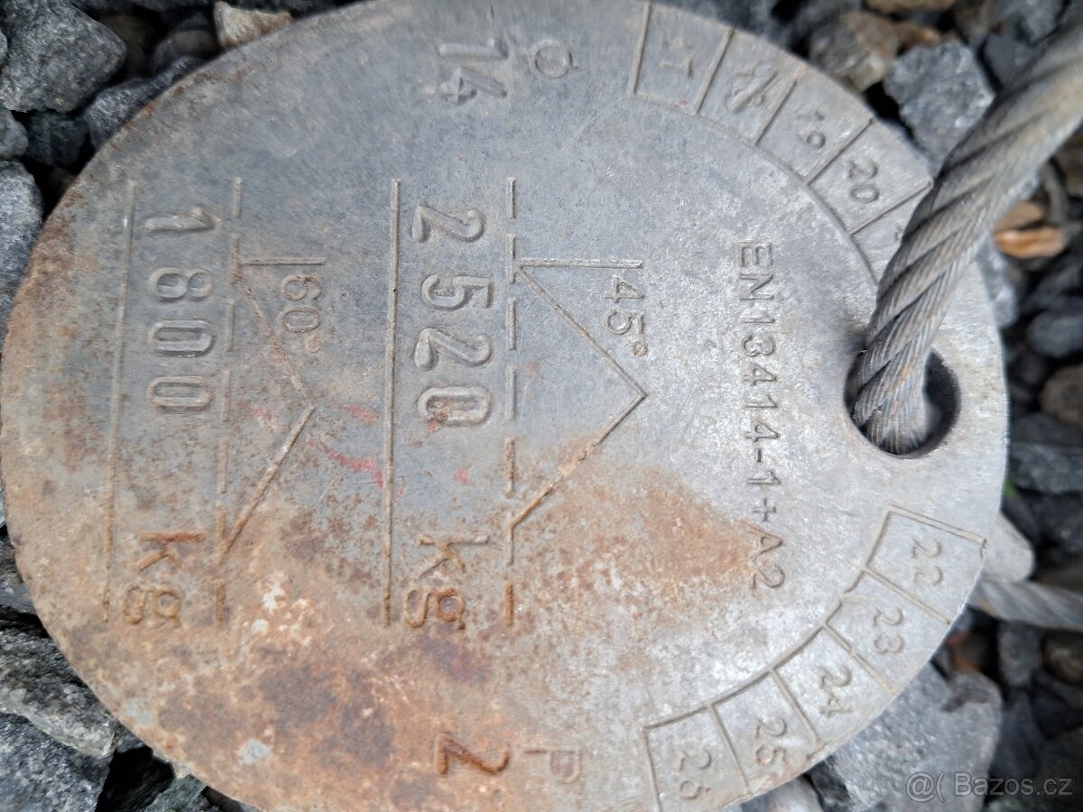 Vázací ocelová lana - dvojhák - mám 2 kusy - 7