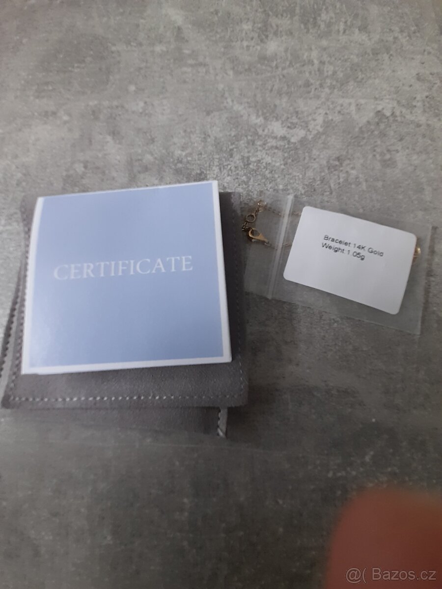 Dámský náramek au585 14k - 7