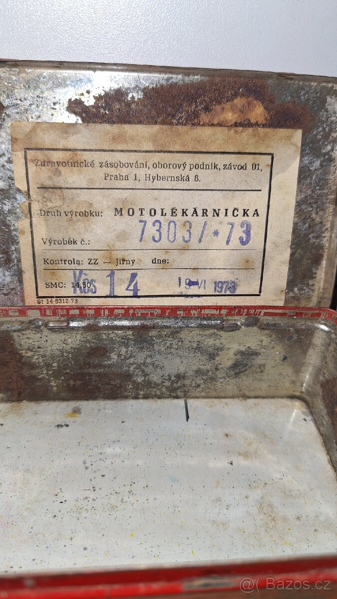 Moto lékárna Jawa ČZ, orig. ČSSR, 1973 - 7
