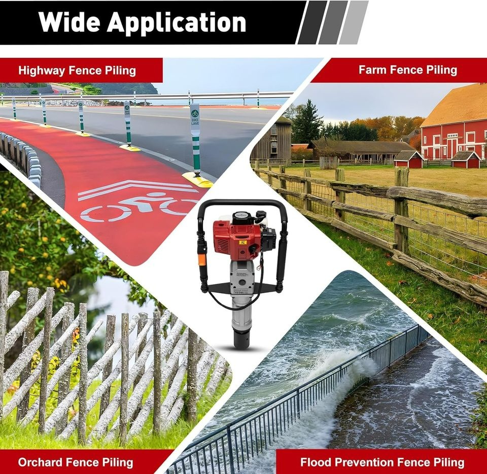 Stojací beranidlo na plot. sloupky - nepoužité zabalené - 7