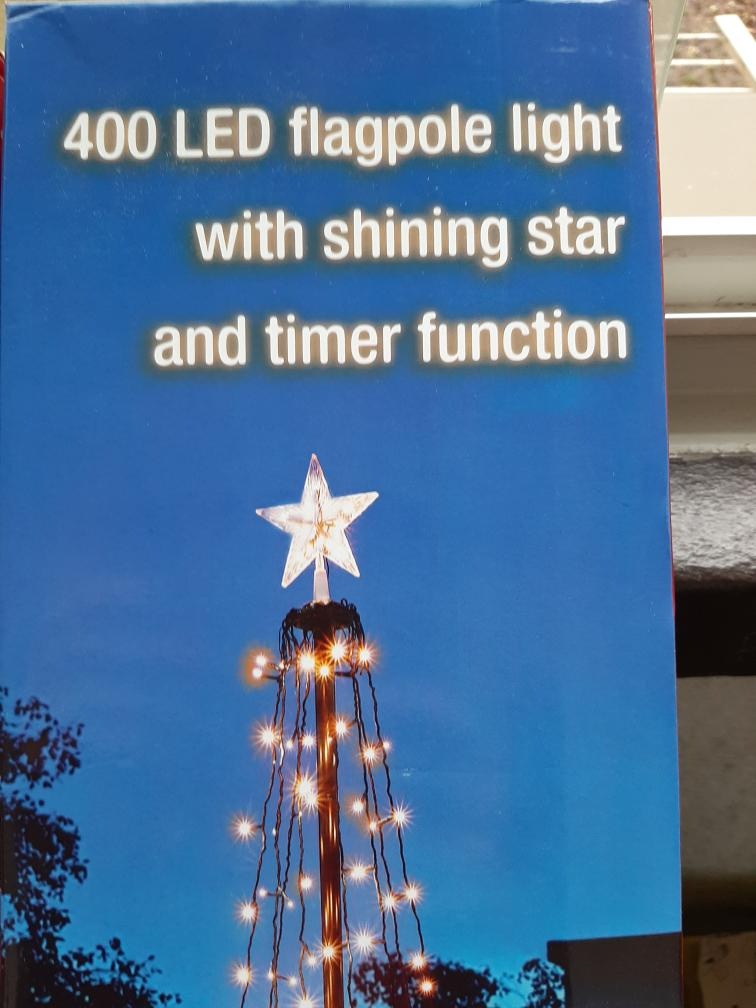 Venkovní světelný strom s hvězdou, 400 LED 3,2 x 2.2 metr - 7