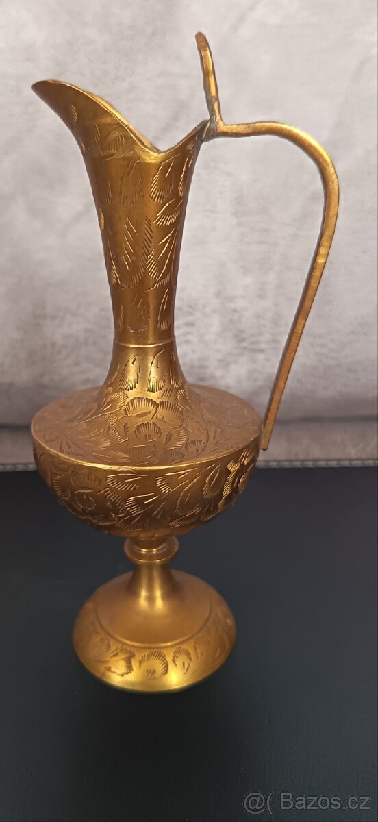 Mosazné vázy,karafa , zvoneček - 7