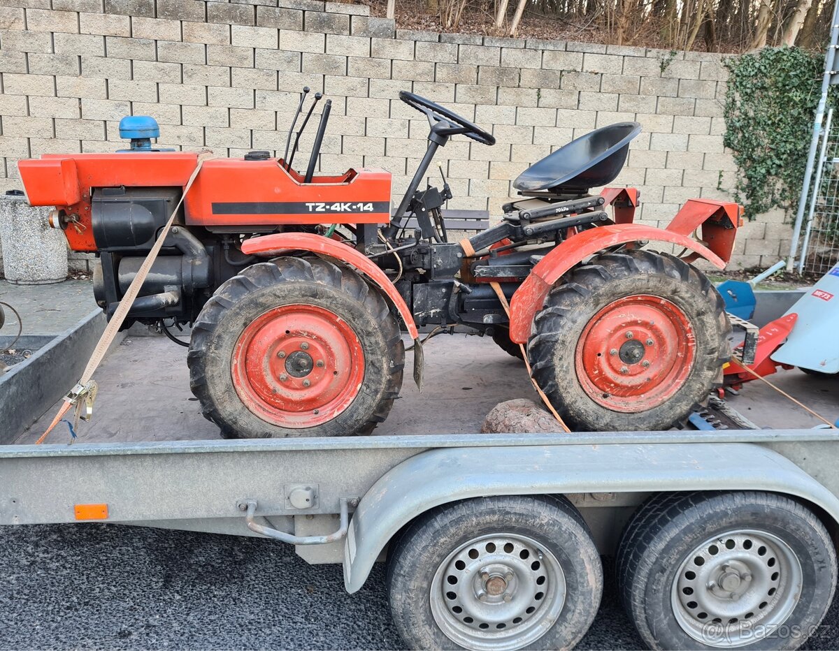 Koupím malotraktor TZ- 4K , MT-8 - 7