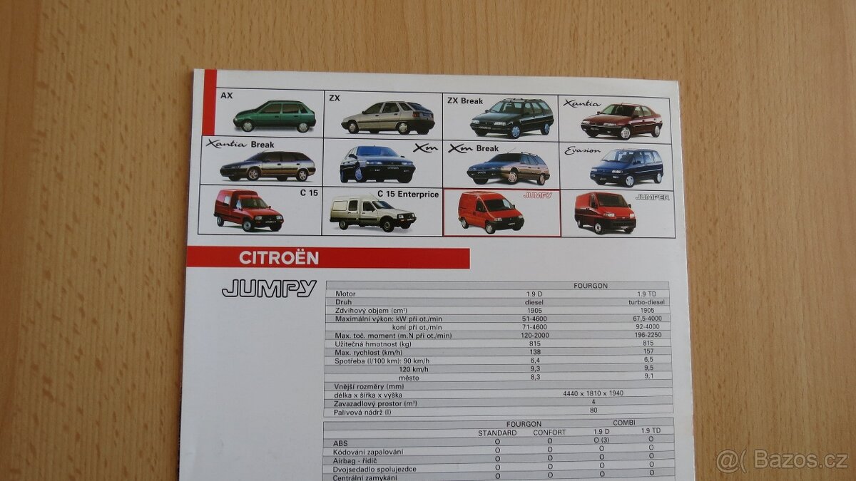 Prospekty Citroen 60. až 90. léta. - 7