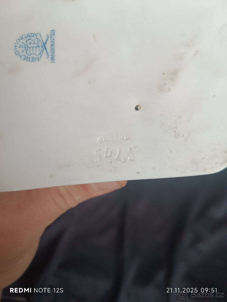 Porcelánová soška herend hvngary - 7