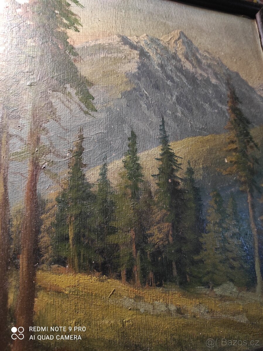 Obraz olej na kartonu - 7