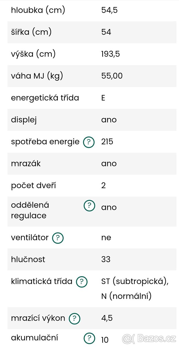 Vestavná lednice Haier HBW5519E-NOVÁ- - 7