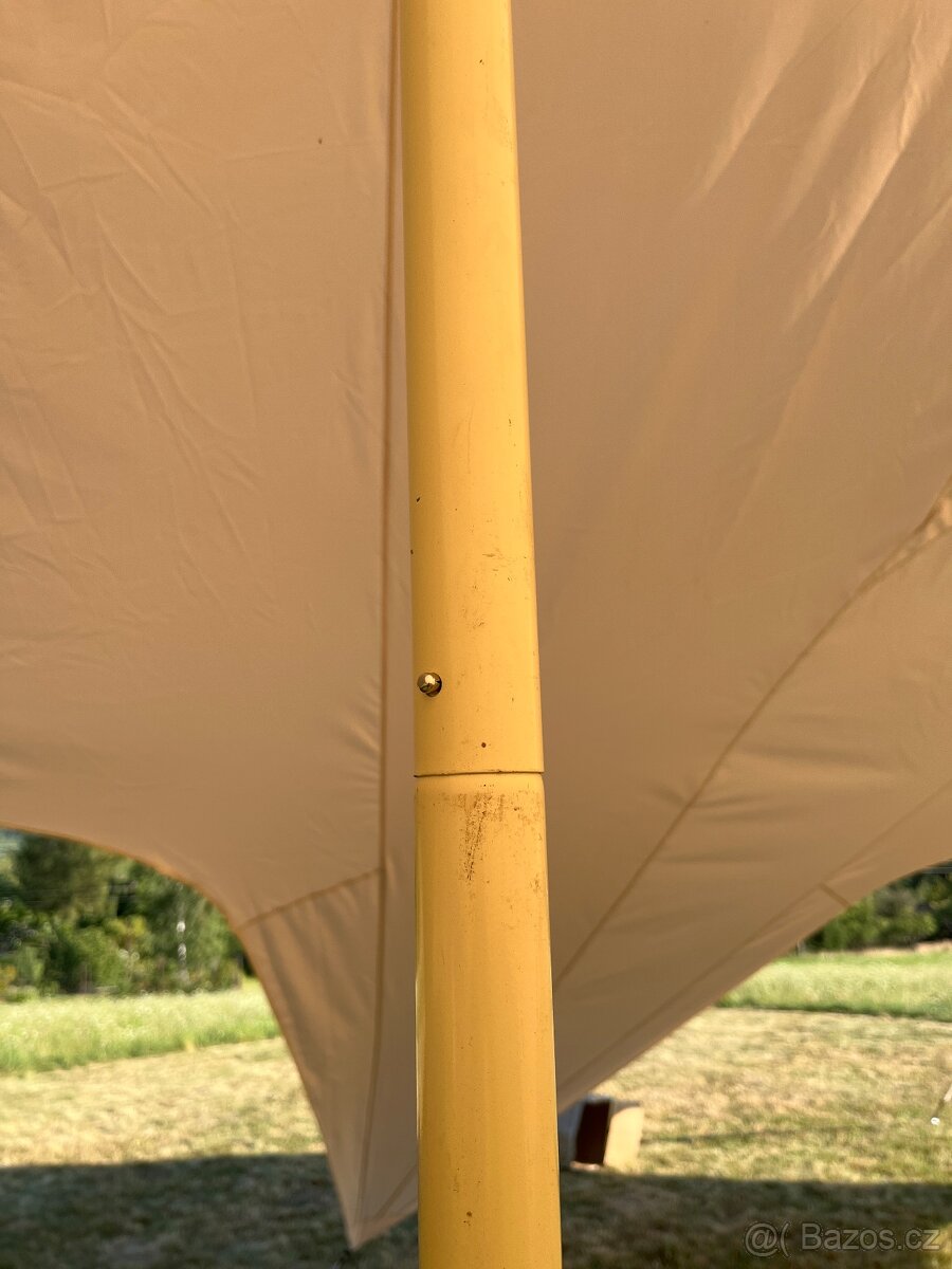 Napínací party stan 20x10m krémový - 7