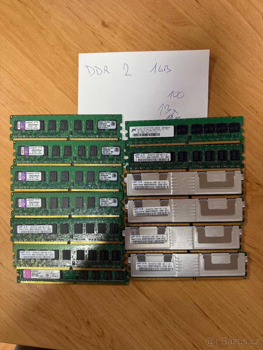 DDR, DDR2, DDR3, DDR4 paměti. SO-DIMM - 7