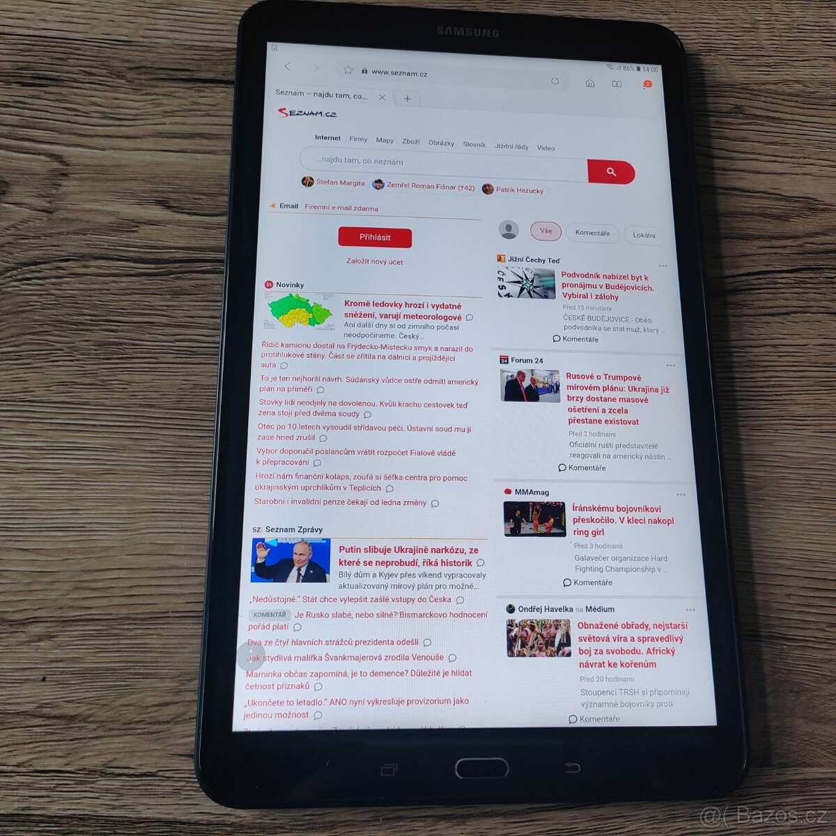 Samsung Tab A 10.1 FULL-HD,2GB RAM,16 GB ROM,Octa core - 7