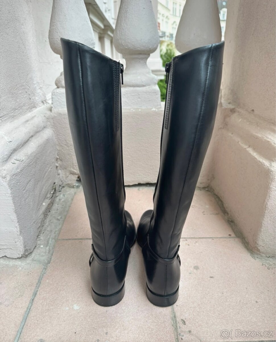 Kožené kozačky Högl - 7