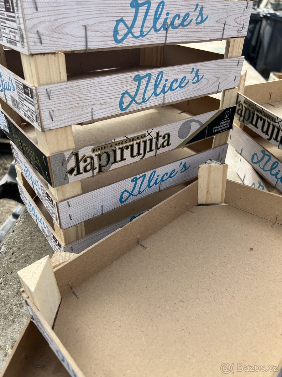 Dřevěné bedýnky malé - 7