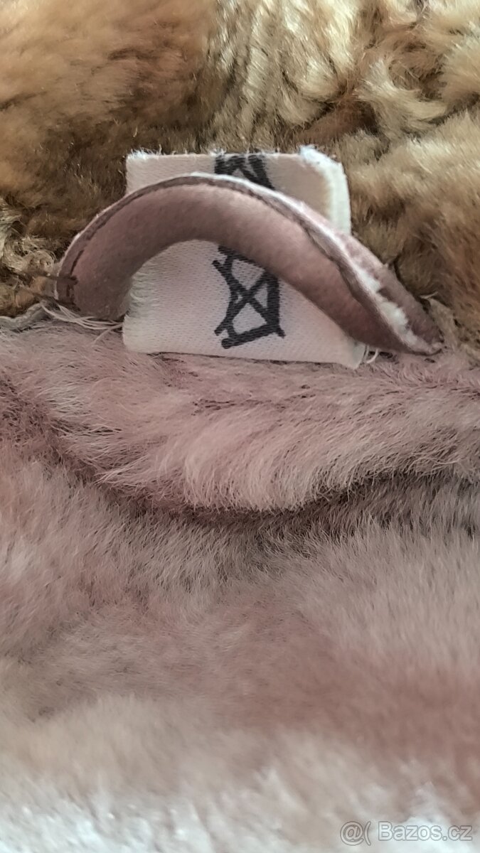 Vintage retro kožený kožešinový kabát Dubnak kožešina - 7