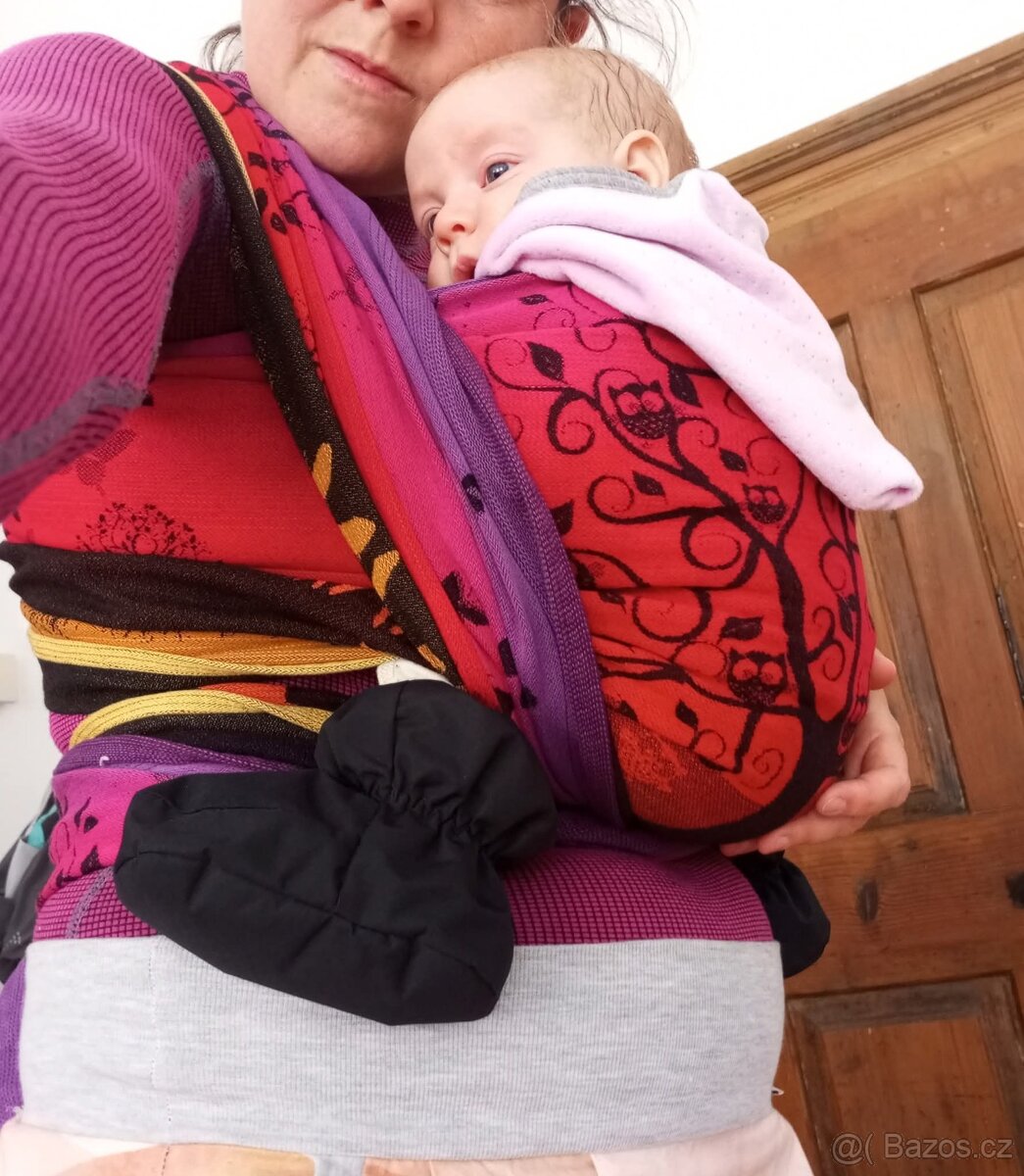 Šátek na nošení dětí Natibaby Magical Forest Night Glo vel 6 - 7