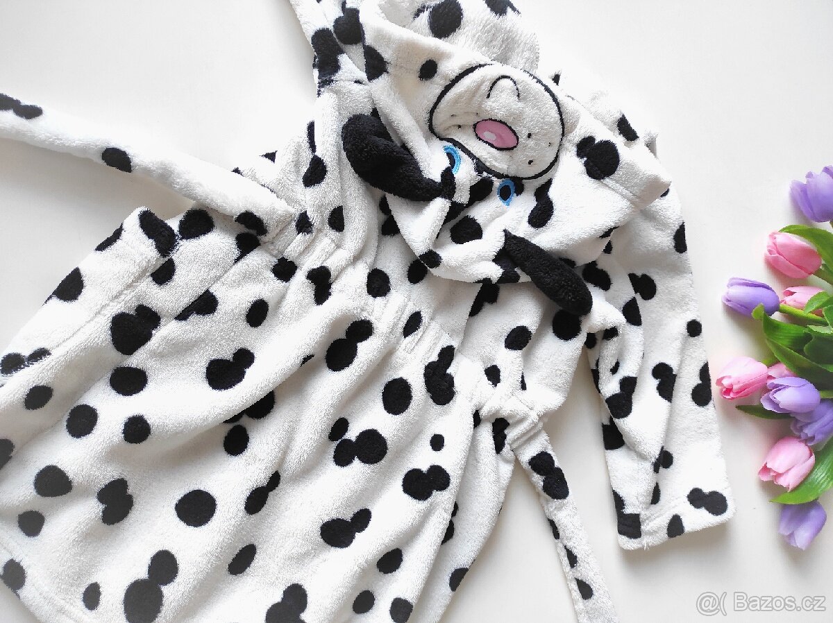 Krásný měkký dětský župan s ouškama - 7