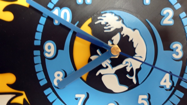 Nástěnné hodiny Hard 'n' Heavy 3D tisk - 7