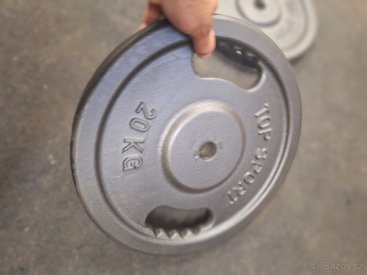 Olympijské kotouče s úchopy TOPSPORT - 7