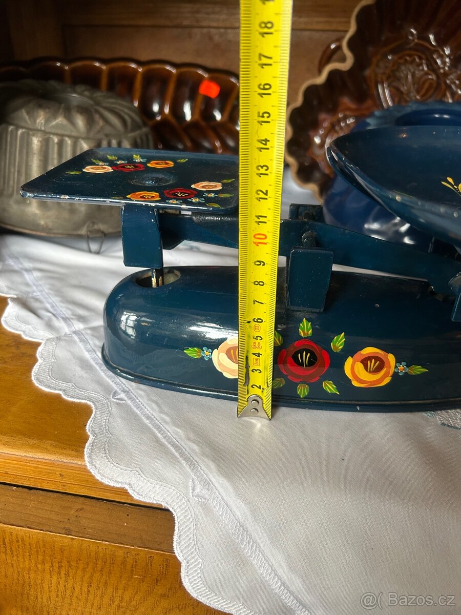 Starožitné malované váhy - 7