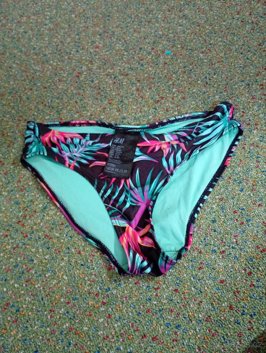 Dívčí plavky Jungle H&M dvoudílné - 7
