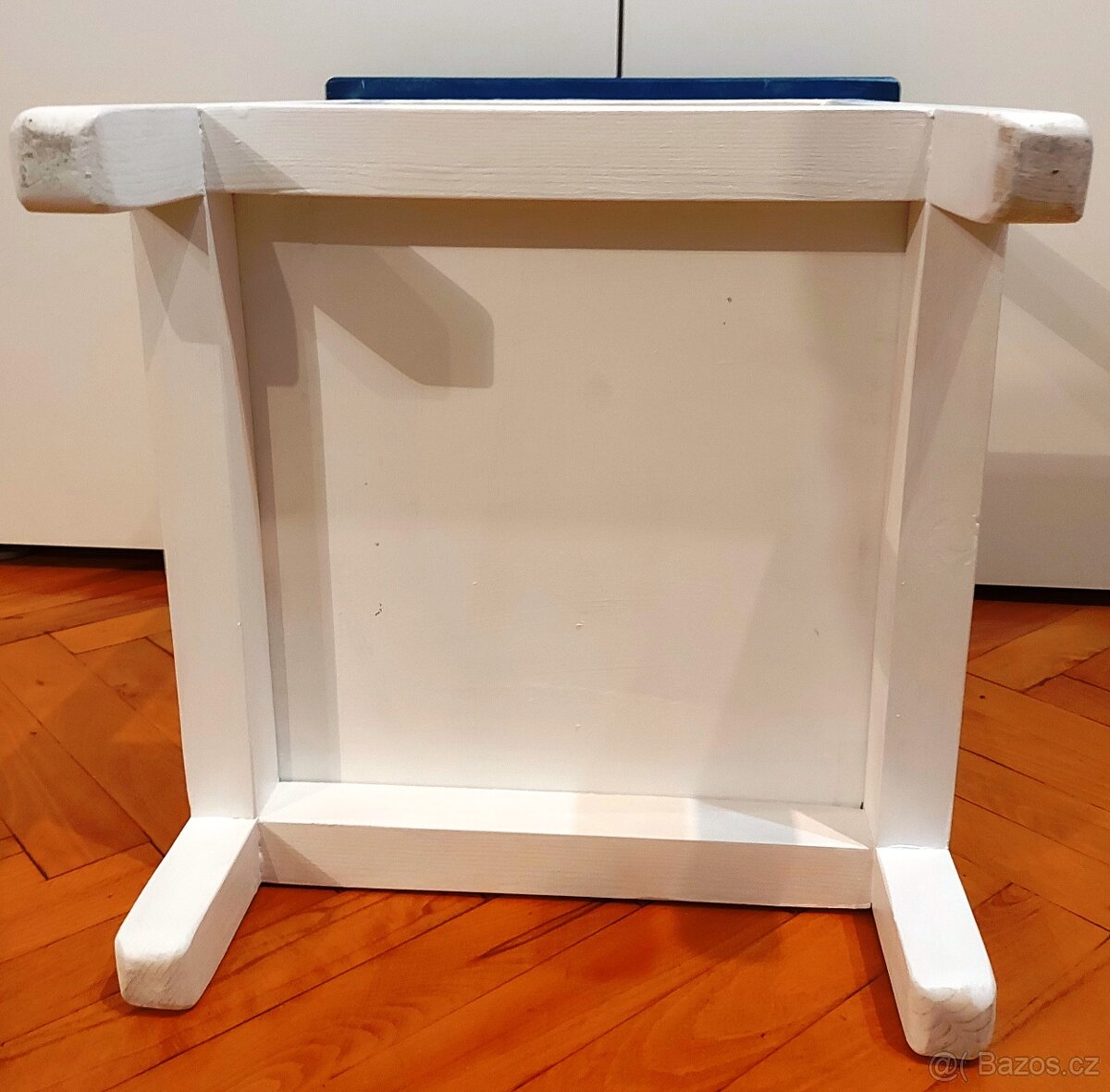 Stolička (štokrle) 40x40x53cm modrobílá - 7