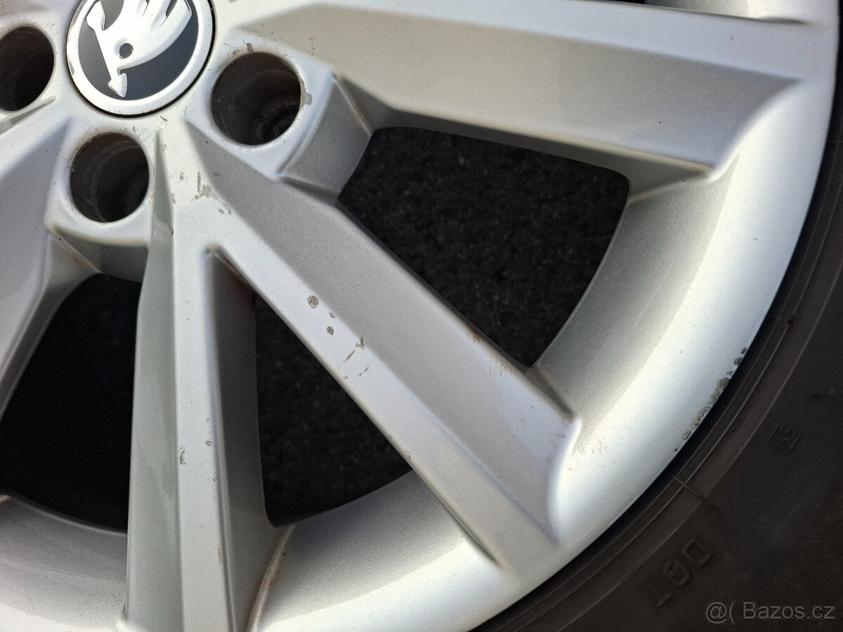 Alu kola 16" Skoda Antia 5x100 s pneu 215/45R16 - 7