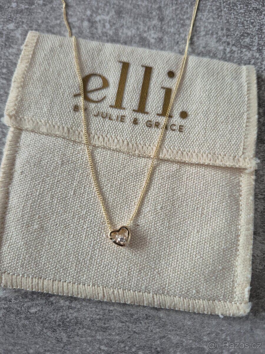 Dámský náhrdelník s diamantem 0,03ct zlato 585 14k - 7