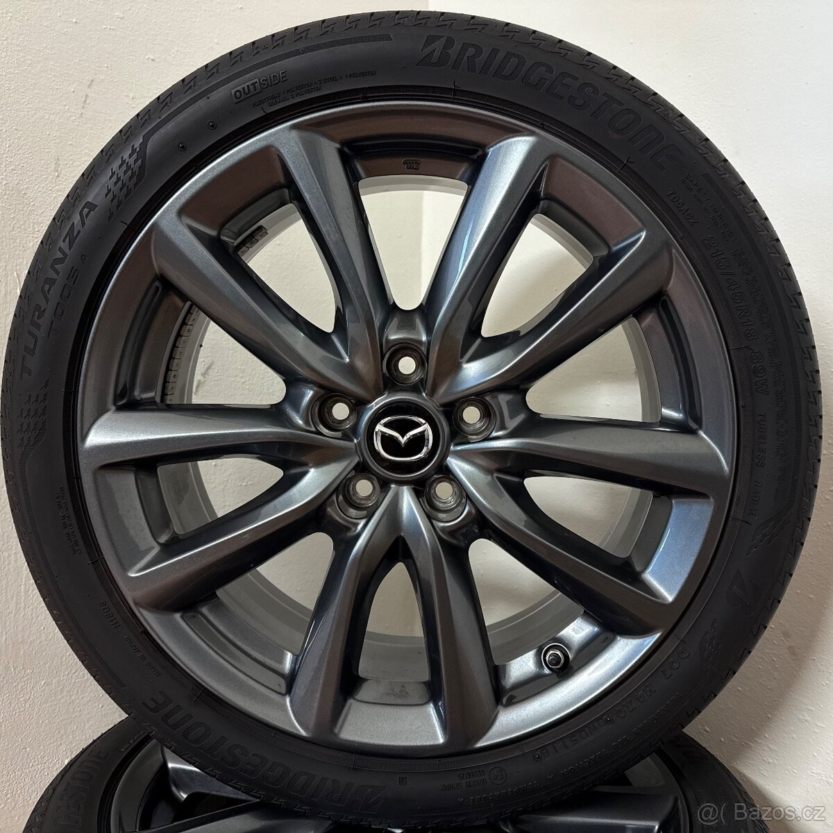 MAZDA 3 5x114,3 R18 ET45+LETNÍ 215/45R18 6/5,5mm - 7