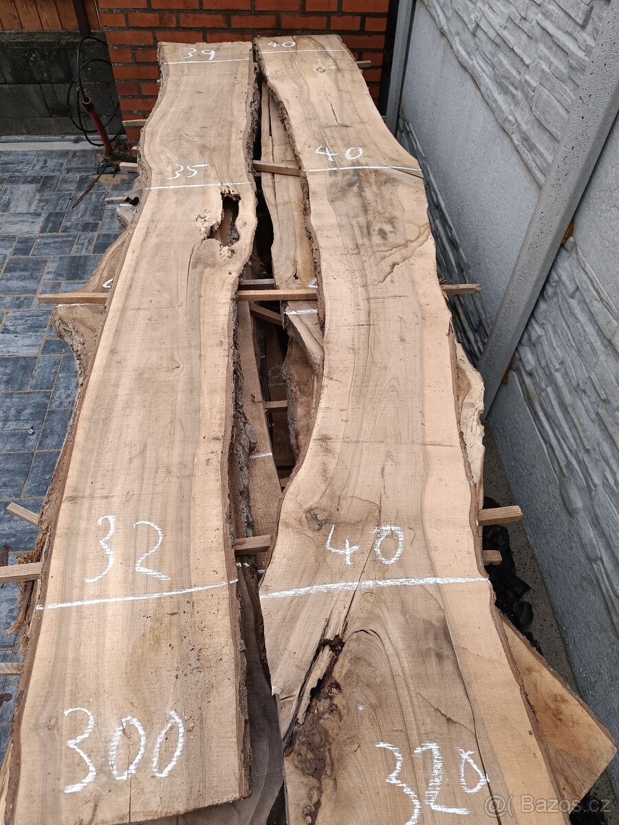 Ořechové fošny na epoxidové stoly Možnost odběru po fošňě - 7