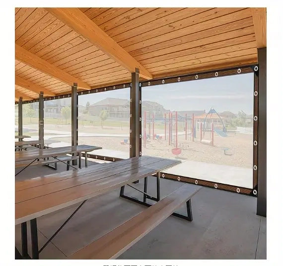 Plachty vodotěsné průhledné s očky na uchycení. - 7