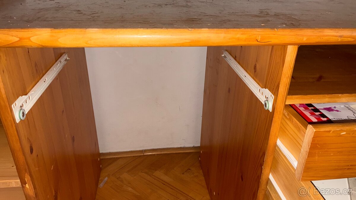 Psací stůl z masivu (borovice) – 153 x 60 cm - 7