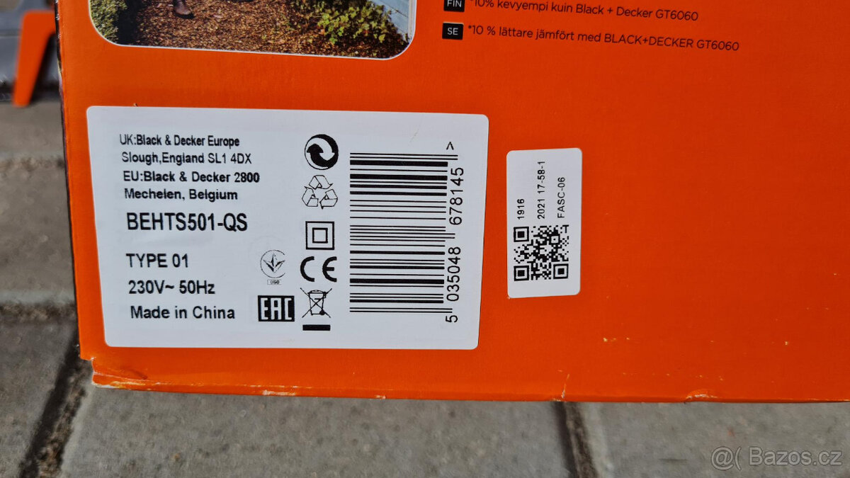 Nůžky na živý plot zn.Black & Decker - 7