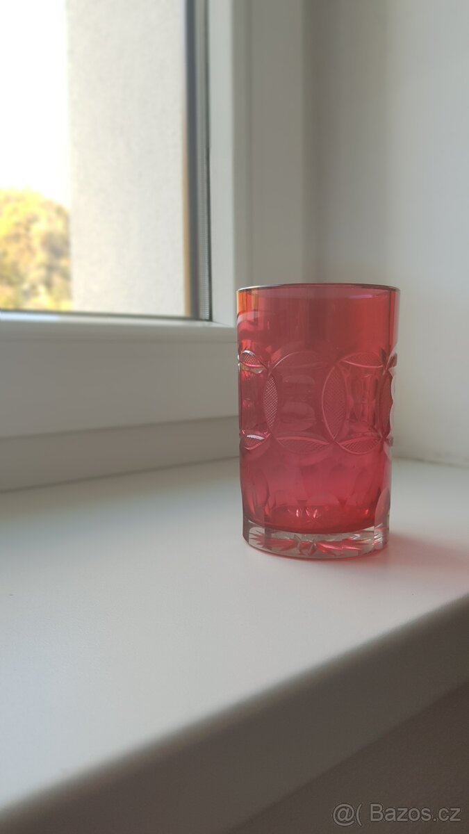 starožitná sklenice - Biedermeier - 7