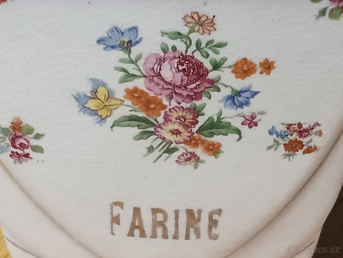 STAROŽITNÁ ART DECO FAJÁNS DÓZA LABRUT & CIE, GRIGNY - 7