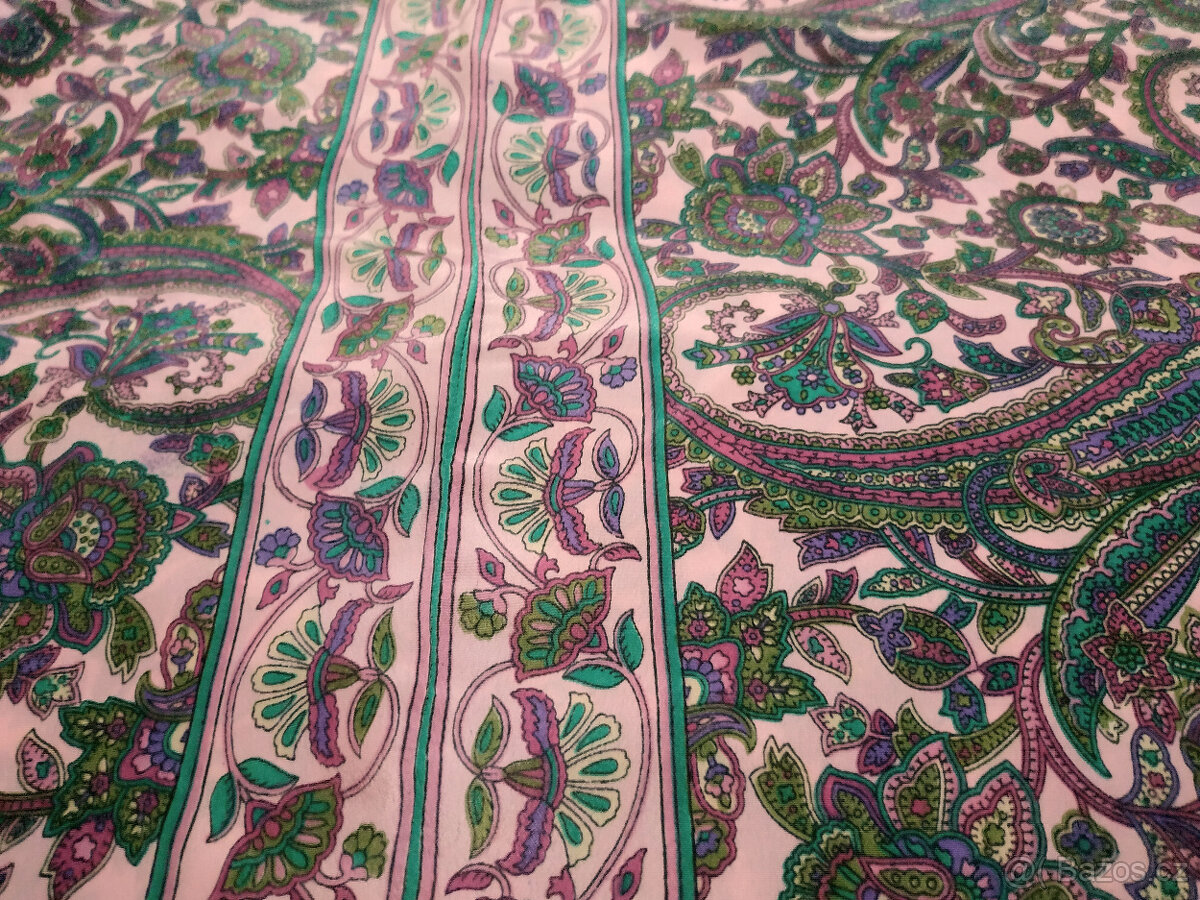 Letní hedvábné šaty Santorini Long, zn. Dolce Quela - Nové - 7