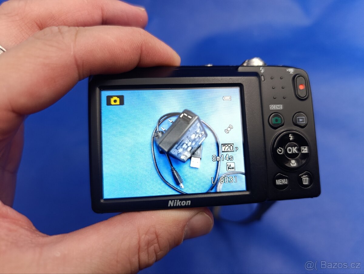 Fotoaparát Nikon Coolpix S2600 Red - 7