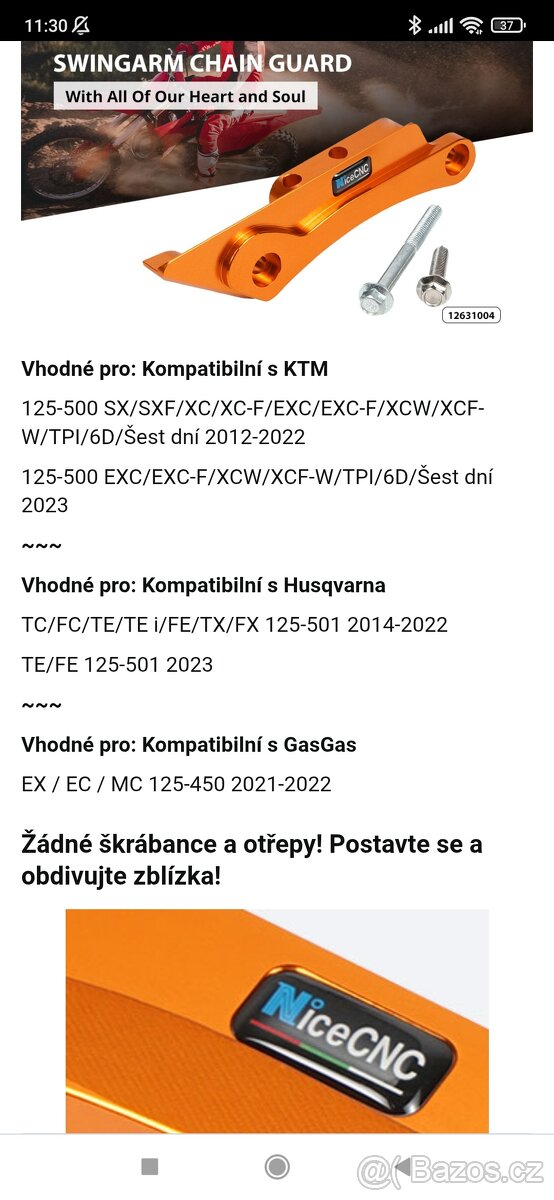 Prodám tunning díly na KTM SX a EXC - 7