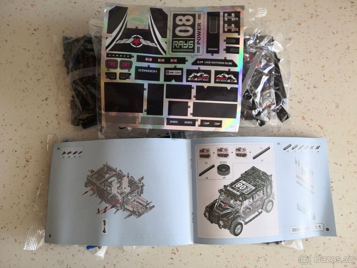 Stavebnice Jeep Hummer kompatibilní s LEGO - 7