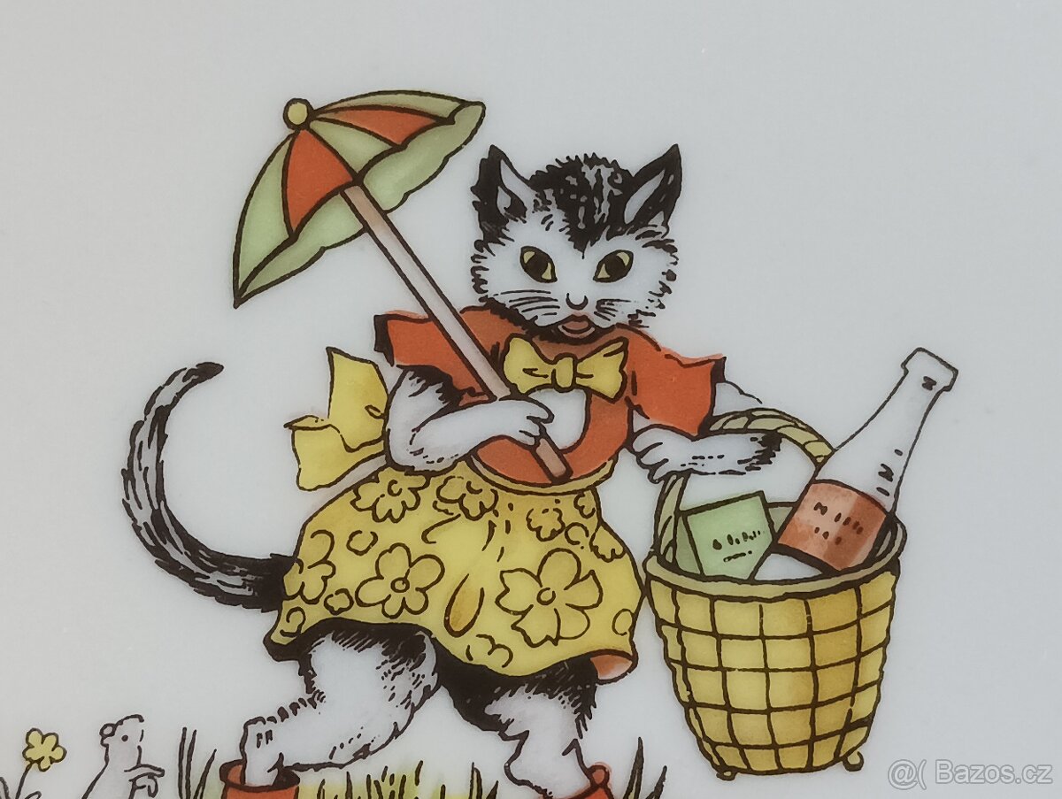 DĚTSKÝ PORCELÁNOVÝ TALÍŘ BOHEMIA NOVÁ ROLE - 7