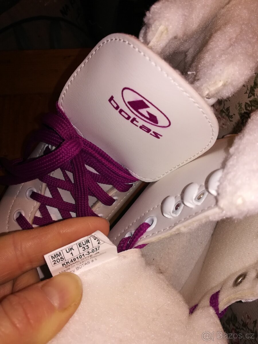 Dívčí lední vyteplené brusle Botas vel.33 - 7