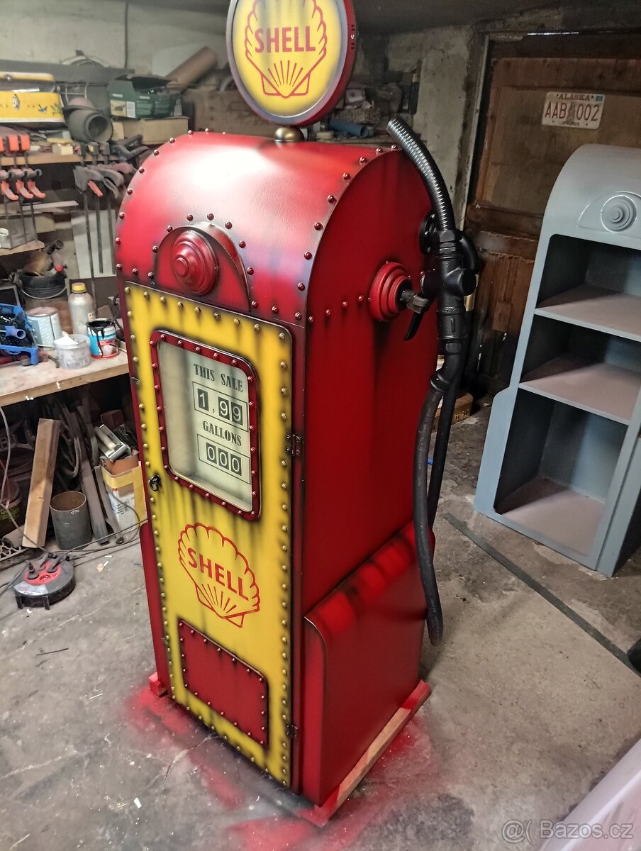 Bar skříňka Shell auto USA - 7