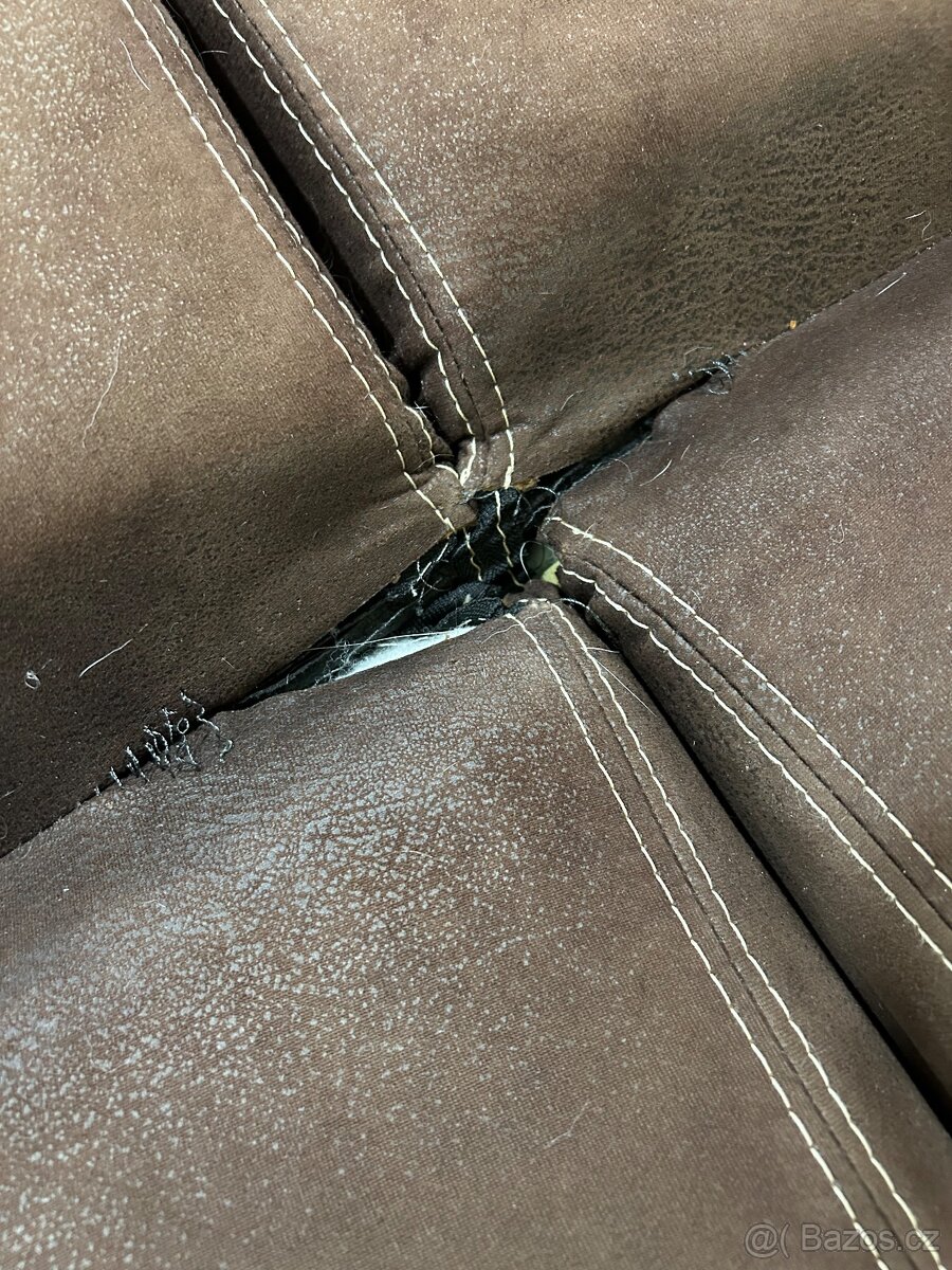 Hnědá pohovka rozkládací - 7