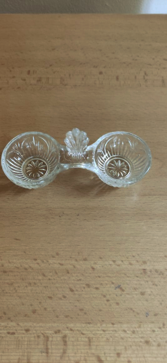 Skleněný tác,slánka,cukřenka - 7