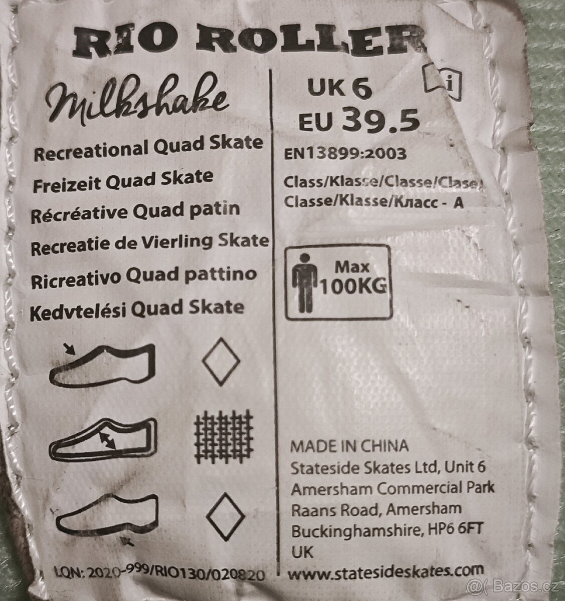 Rio roller- milkshake Mint berry- trekové brusle - 7