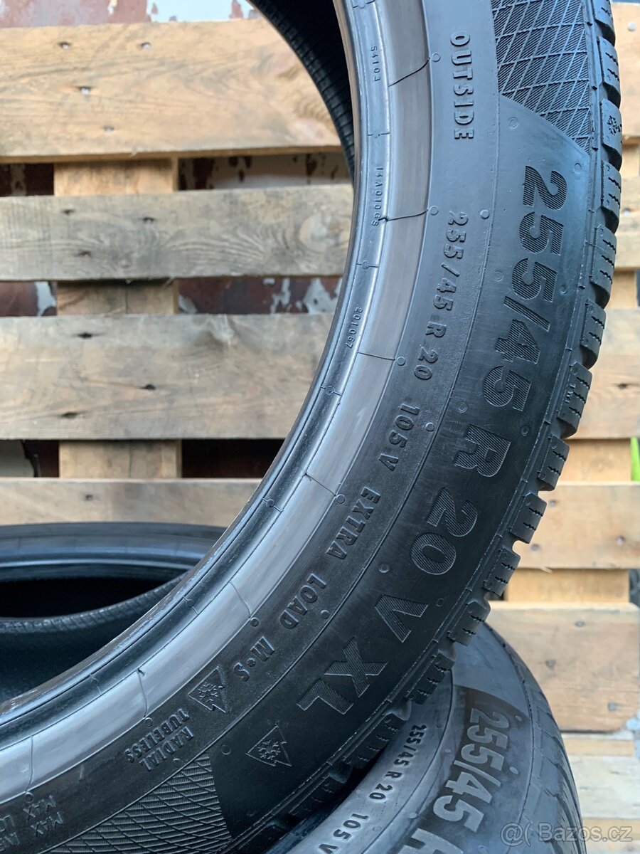 2ks 255/45/20 Continental/2019/105V/zimní 6m - 7