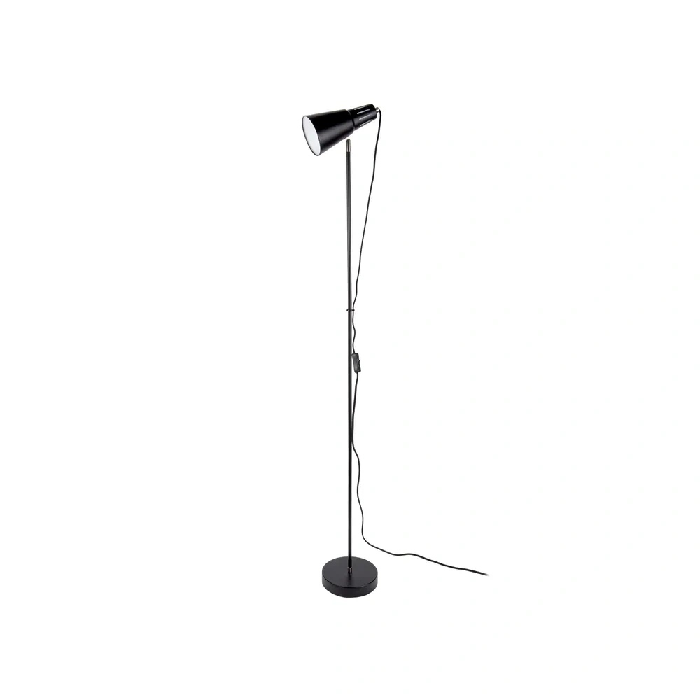 Černá stojací lampa Leitmotiv Mini Cone, výška 147,5 cm - 7
