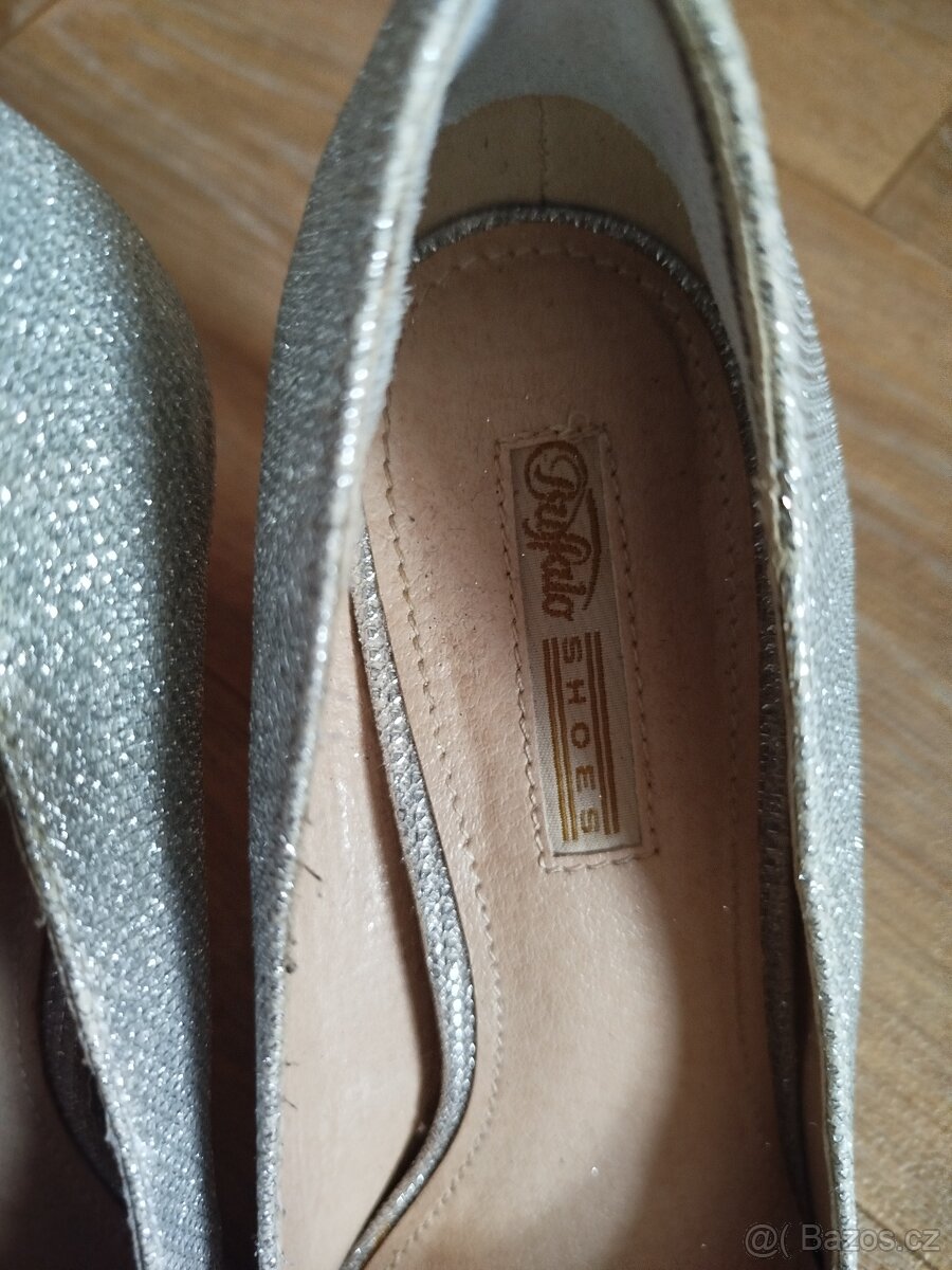 Stříbrné lodičky Buffalo, vel. 38 - 7