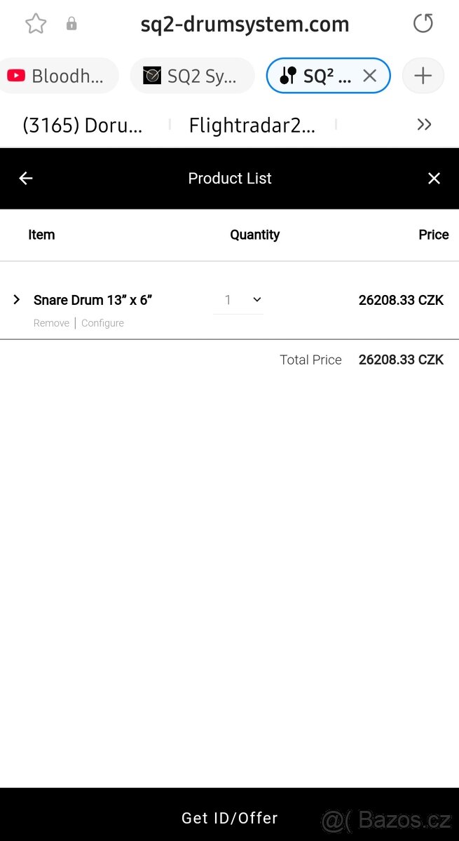 Prodám nový snare Sonor SQ2 13x6"- Maple - 7