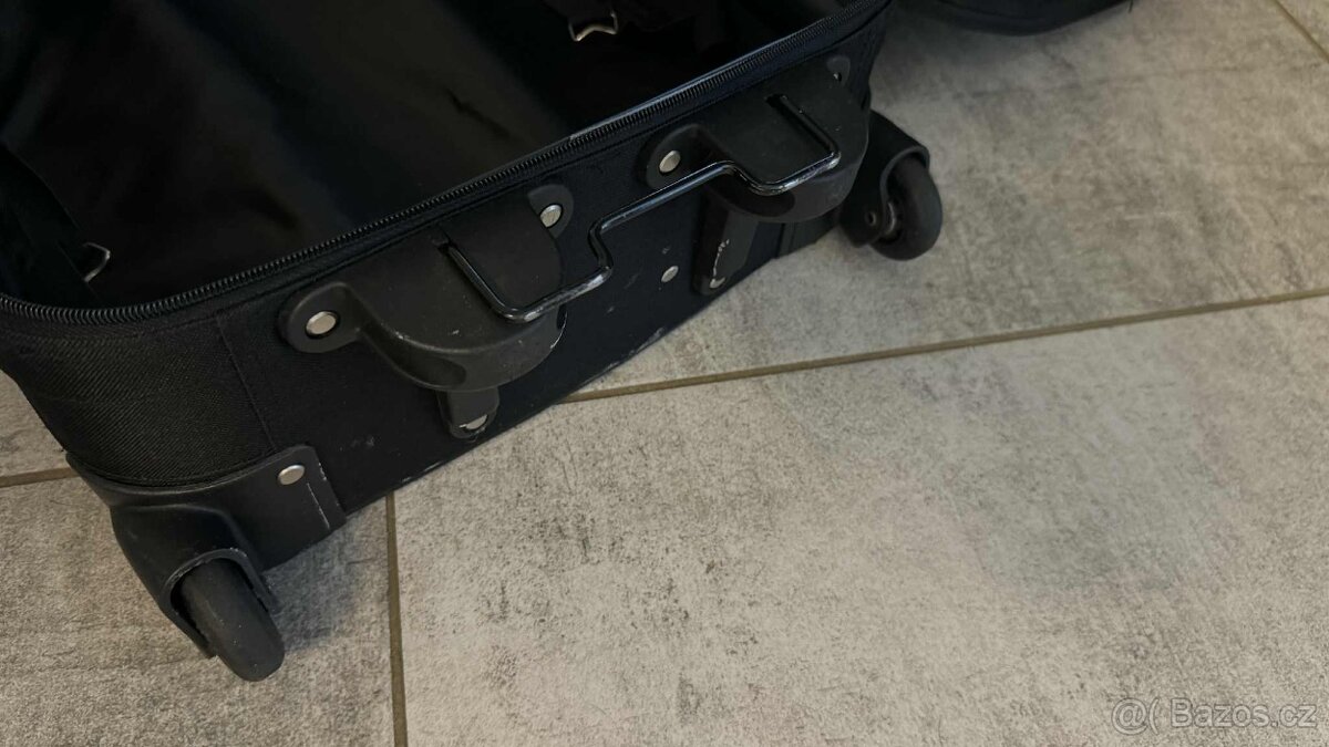 2x cestovní kufr, plátěný, vystužený. - 7