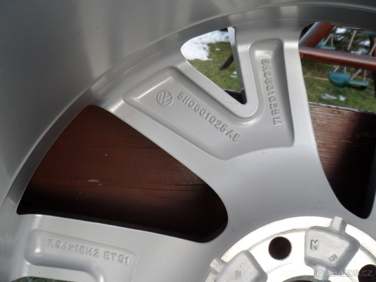 Originál Alu VW +Zimní Pneu Pirelli 225/40/18, ET 51 5X112 - 7